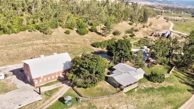 1003 N Burnt Fork Rd, Stevensville, MT 59870 - aerial overview of property's location featuring a mountainous background
