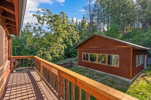24194 Mt Highway 35, Bigfork, MT 59911 - view of deck