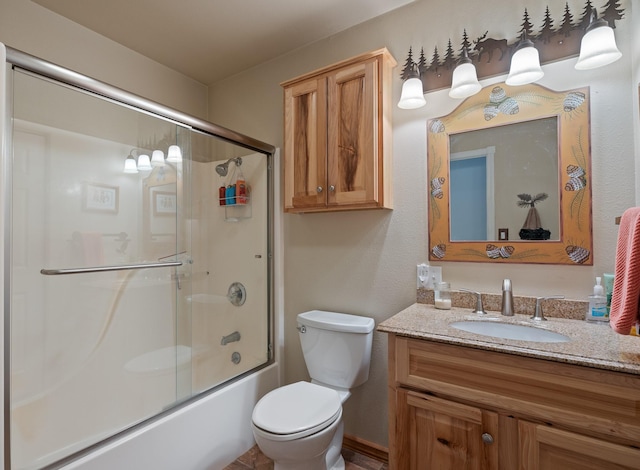176 Blaine Ridge Rd, Kalispell, MT 59901 - bathroom featuring vanity and shower / bath combination with glass door