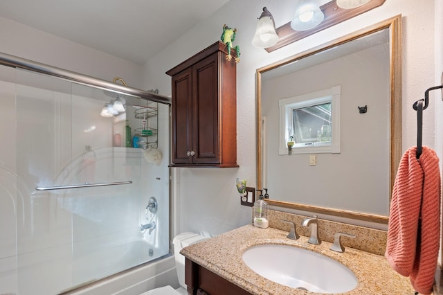 176 Blaine Ridge Rd, Kalispell, MT 59901 - bathroom with vanity and combined bath / shower with glass door