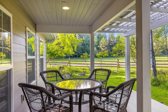 3 Bearberry Ln, Whitefish, MT 59937 - sunroom / solarium featuring outdoor dining space