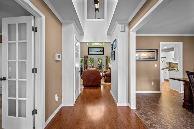 3 Bearberry Ln, Whitefish, MT 59937 - corridor with wood finished floors and ornamental molding
