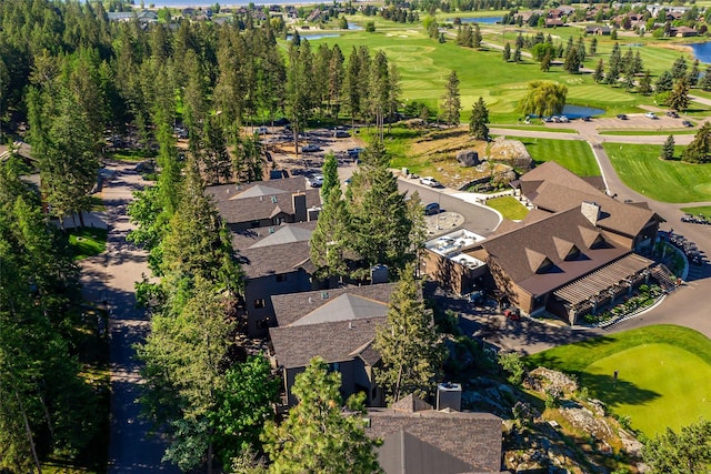 267 Eagle Bend Dr, Bigfork, MT 59911 - drone / aerial view of a local golf course and a nearby body of water