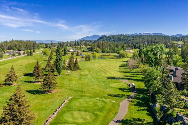 267 Eagle Bend Dr, Bigfork, MT 59911 - drone / aerial view of a water and mountain view and a golf club