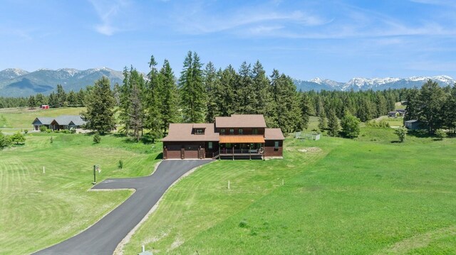 33 Shale Ct, Kalispell, MT 59901 - view from above of property with a mountainous background