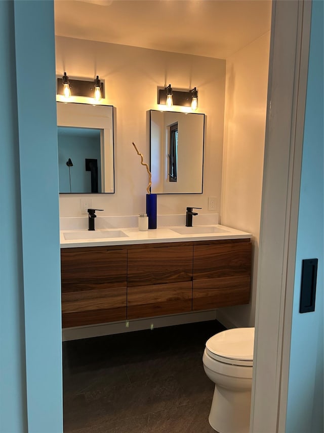 9200 River Rd, Bozeman, MT 59718 - bathroom with double vanity and toilet