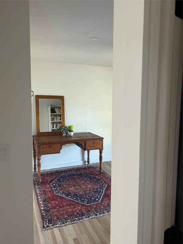 9200 River Rd, Bozeman, MT 59718 - corridor with wood finished floors and baseboards