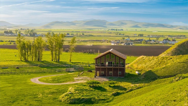 7 Papson Ridge Ln, Hall, MT 59837 - mountain view with rural landscape and agricultural land