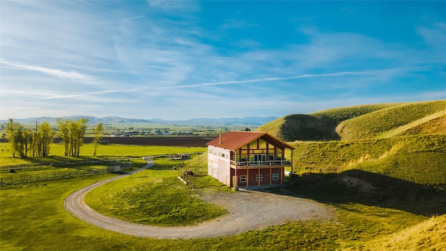 7 Papson Ridge Ln, Hall, MT 59837 - aerial view of sparsely populated area with mountains