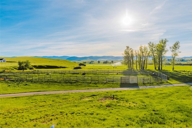 7 Papson Ridge Ln, Hall, MT 59837 - view of mountain backdrop with rural landscape and a pastoral area