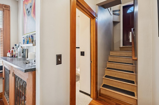 314 9th Ave W, Kalispell, MT 59901 - stairs featuring wood finished floors and baseboards