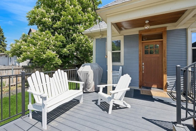 314 9th Ave W, Kalispell, MT 59901 - wooden terrace featuring area for grilling