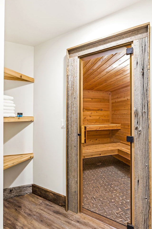 99 Little Belt Way, Belt, MT 59412 - sauna / steam room featuring wood finished floors and baseboards