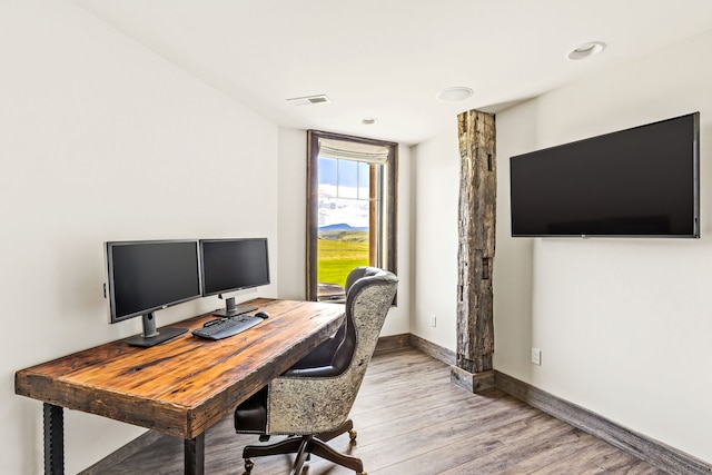 99 Little Belt Way, Belt, MT 59412 - office featuring light wood-style flooring and baseboards