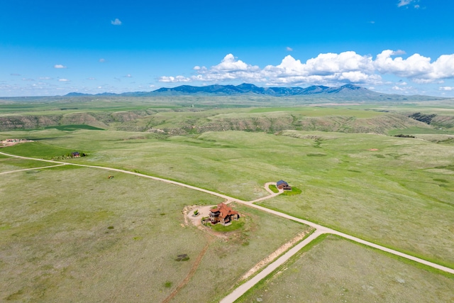 99 Little Belt Way, Belt, MT 59412 - overview of rural landscape with mountains and property parcel outlined