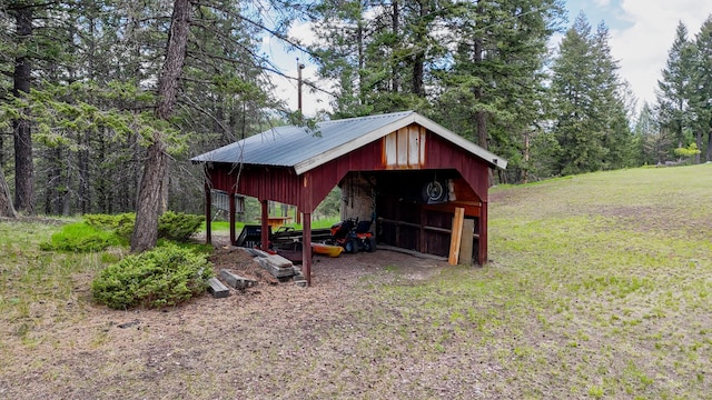 288 Trout Dr, Rexford, MT 59930 - view of pole building with a yard