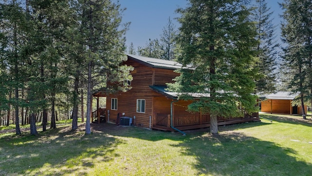 288 Trout Dr, Rexford, MT 59930 - view of side of property featuring a lawn