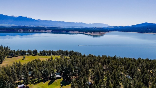 288 Trout Dr, Rexford, MT 59930 - water view with a mountainous background