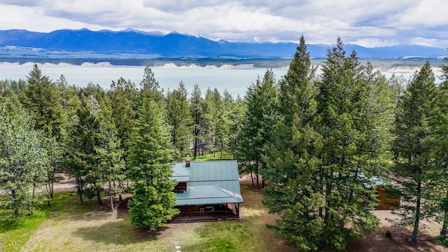 288 Trout Dr, Rexford, MT 59930 - view of subject property with a water and mountain view