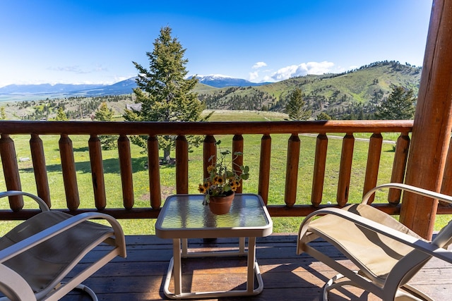 347 Upper Ross Gulch Rd, Townsend, MT 59644 - balcony featuring a mountain view