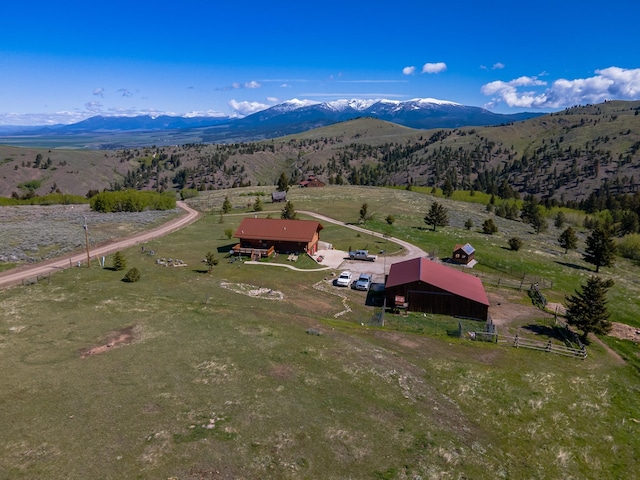 347 Upper Ross Gulch Rd, Townsend, MT 59644 - overview of rural landscape featuring a mountain backdrop