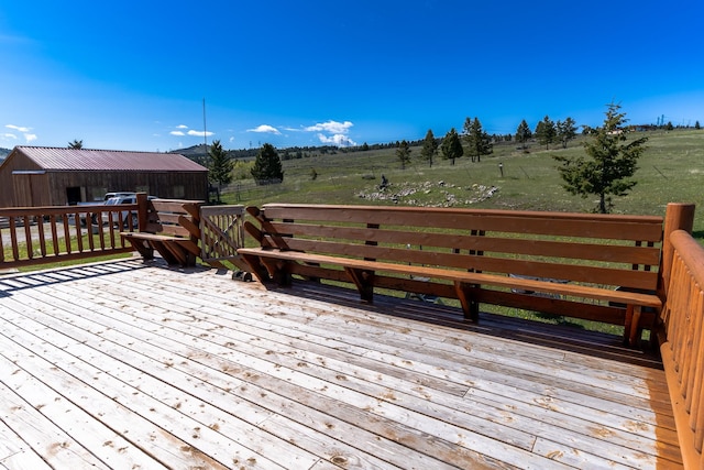 347 Upper Ross Gulch Rd, Townsend, MT 59644 - deck with a view of rural / pastoral area