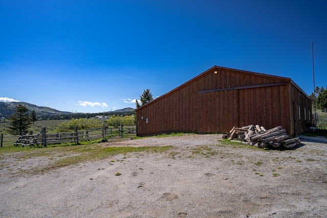 347 Upper Ross Gulch Rd, Townsend, MT 59644 - view of pole building with a mountain view