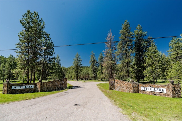 42843 Jette Lake Trl, Polson, MT 59860 - view of asphalt road with a view of trees