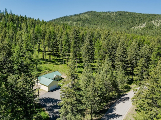 42843 Jette Lake Trl, Polson, MT 59860 - view from above of property featuring a heavily wooded area