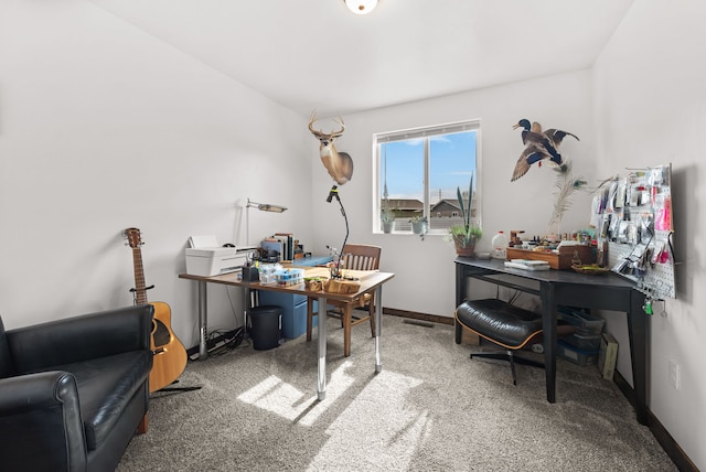 108 Timmons St, Dillon, MT 59725 - carpeted home office with baseboards