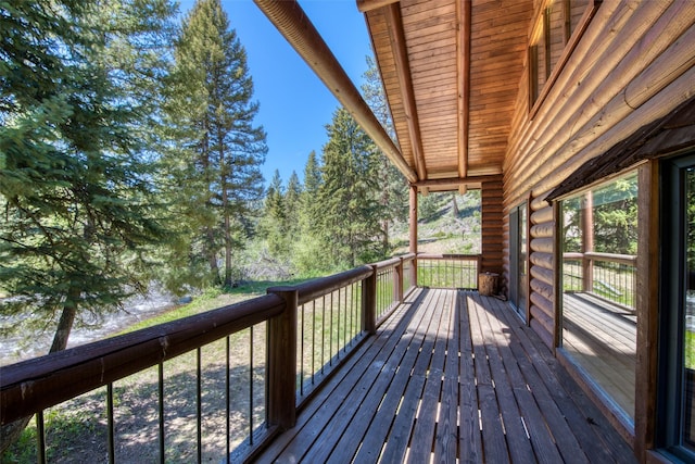 1795 E Fork Rd, Sula, MT 59871 - view of deck