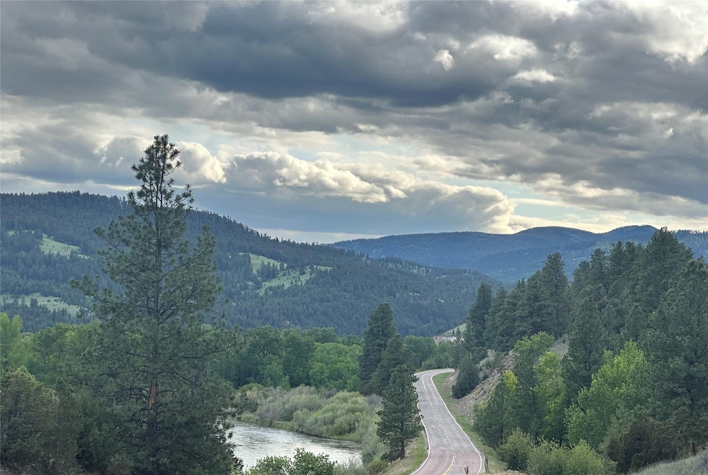 7 Dredge Ln, Drummond, MT 59832 - mountain view featuring a heavily wooded area