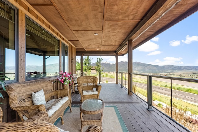 144 Prickly Pear Ct, Florence, MT 59833 - deck featuring a mountain view