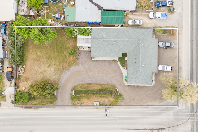 245 Marcus St, Hamilton, MT 59840 - aerial overview of property's location with property parcel outlined