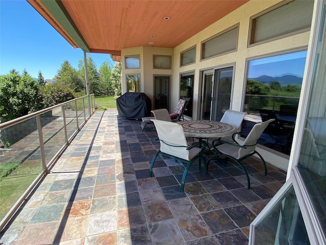 50-60 Willow Bend Ln, Cascade, MT 59421 - view of patio with a balcony and grilling area