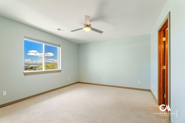 3036 Mchugh Ln, Helena, MT 59601 - empty room featuring ceiling fan and light colored carpet