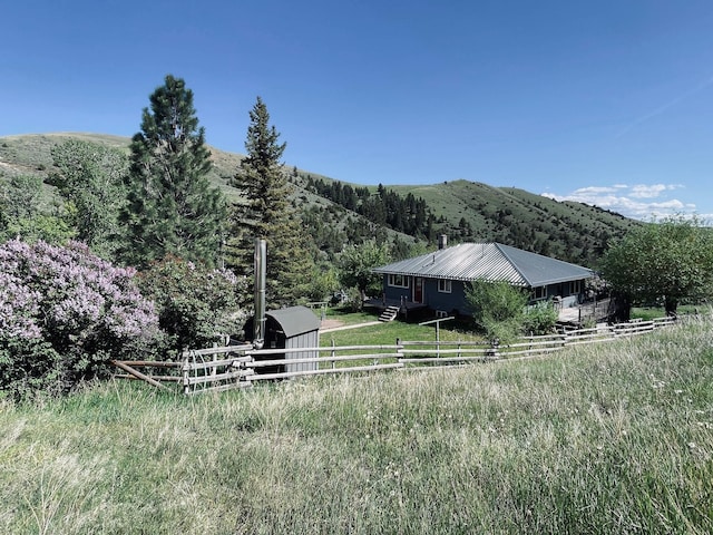 109 Edwards Gulch Rd, Drummond, MT 59832 - view of yard with a mountain view