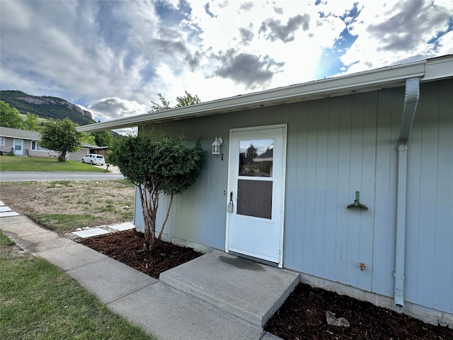 1112 Cannon St, Helena, MT 59601 - doorway to property featuring a mountain view