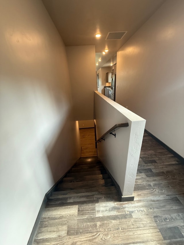 595 Grayling Rd, Lakeside, MT 59922 - stairway with wood finished floors and baseboards