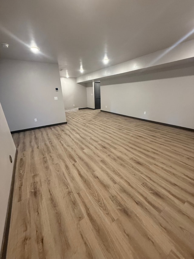 595 Grayling Rd, Lakeside, MT 59922 - finished below grade area featuring light wood finished floors and baseboards