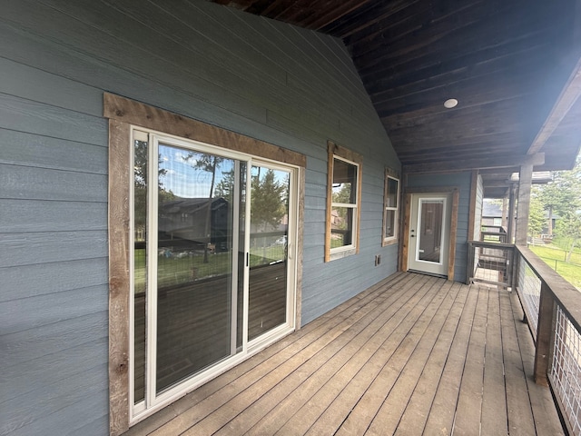 595 Grayling Rd, Lakeside, MT 59922 - view of wooden deck