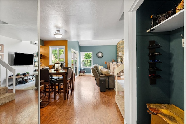 1861 E Broadway St, Missoula, MT 59802 - dining room featuring stairs and wood finished floors