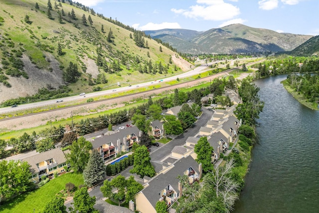1861 E Broadway St, Missoula, MT 59802 - aerial perspective of suburban area with a water and mountain view