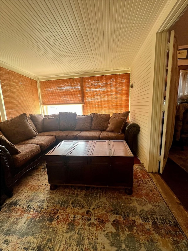 804 Broadway St, Townsend, MT 59644 - living room featuring wood walls