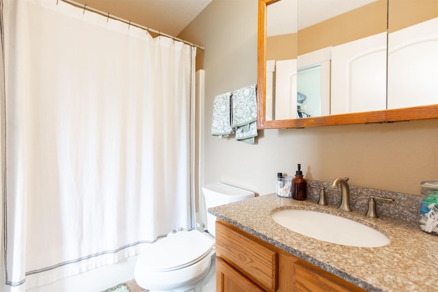 3401 Ravalli St, Bozeman, MT 59718 - full bathroom with toilet, vanity, and shower / bathtub combination with curtain