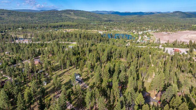 165 Lynx Ct, Seeley Lake, MT 59868 - aerial overview of property's location with a forest and a water and mountain view