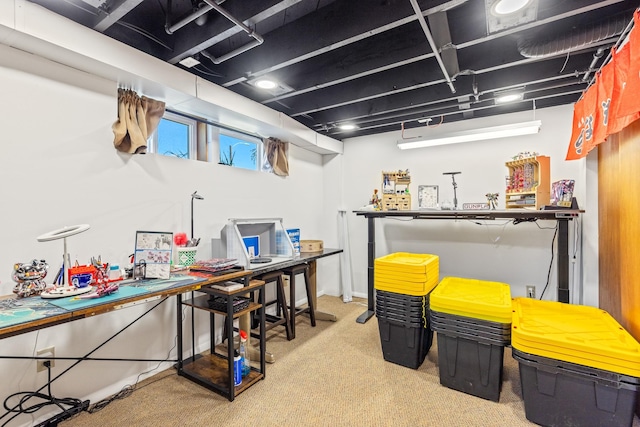 215 N Oak St, Townsend, MT 59644 - below grade area featuring carpet flooring