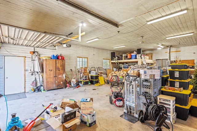 215 N Oak St, Townsend, MT 59644 - garage featuring a garage door opener