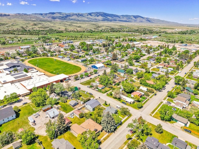 215 N Oak St, Townsend, MT 59644 - aerial perspective of suburban area with mountains