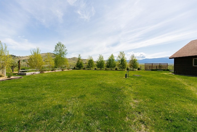 49 Redtail Hawk Rd, Mcallister, MT 59740 - view of yard featuring a mountain view
